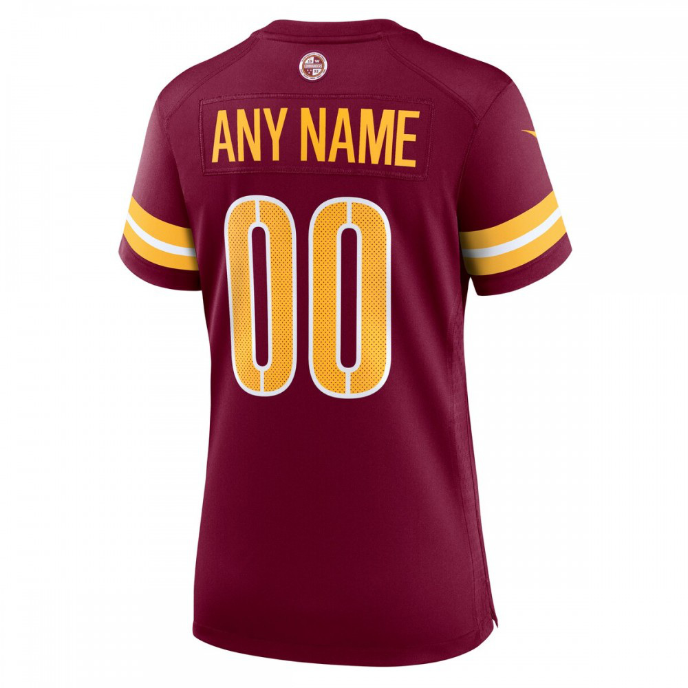Washington Commanders Nike Women's Game Custom Player Jersey - Burgundy-GridironStore